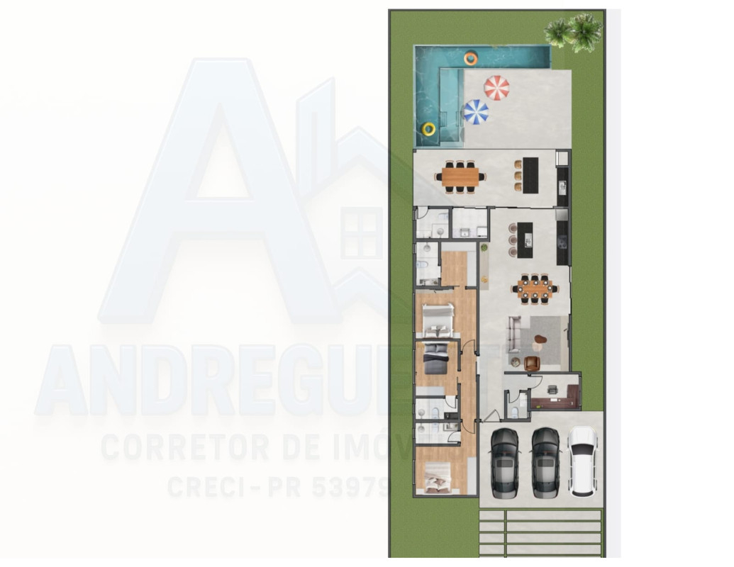 CASA ALTO PADRÃO 03 SUÍTES